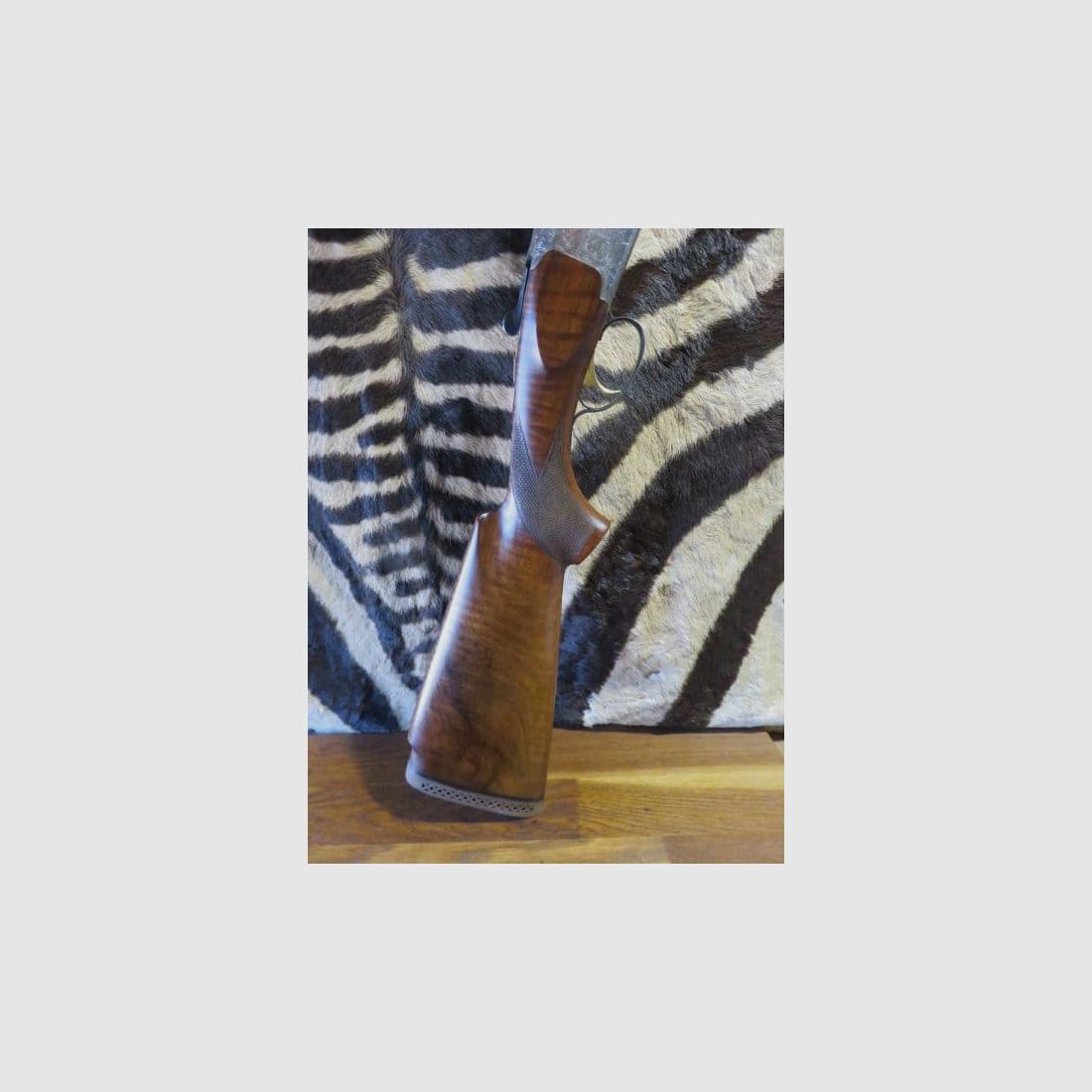 Italienische Jagdflinte Kal. 12/70 mit 76 cm langen Läufen 1/2 voll und 11 mm Mittelvisier, Bild 10 von 12