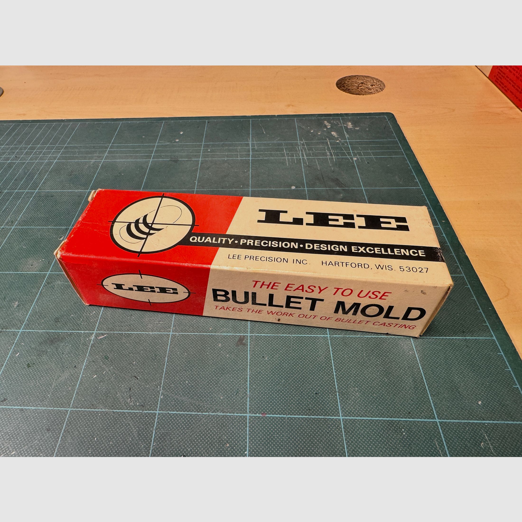 Giesskokille Lee Bullet Mold 429-214 SWC 214gr, Hollow Point für 44 Magnum - 44 Special 