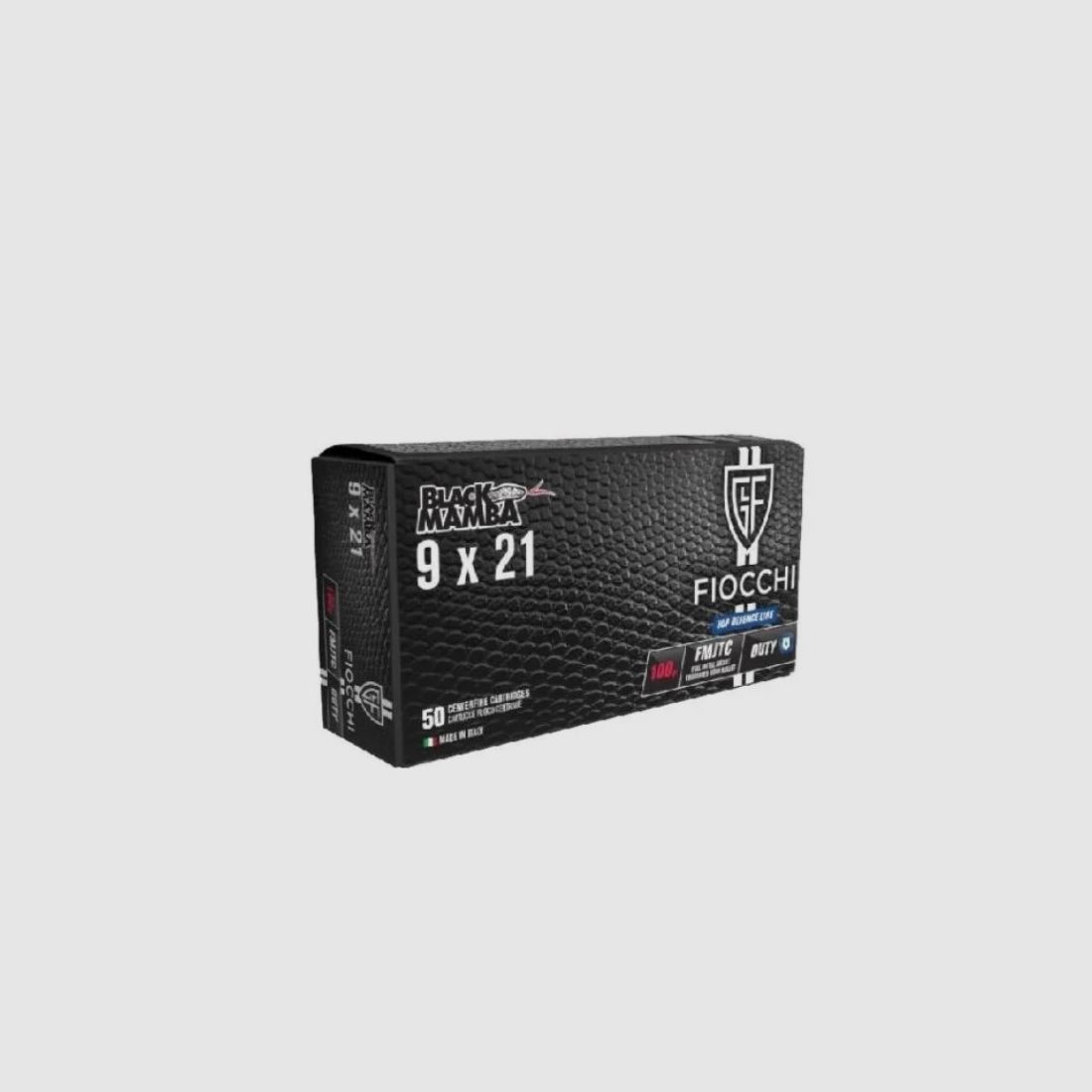 FIOCCHI 9X21 BLACK MAMBA FMJTC 100GR BOX 50 PCS