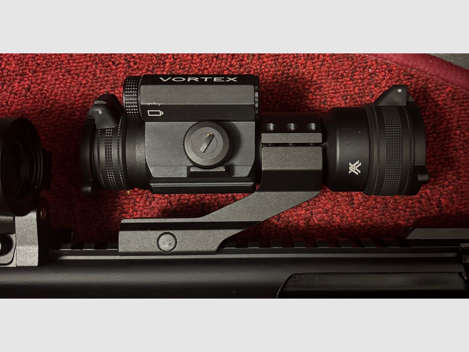 Vortex Strikefire II with cantilever mount red dot