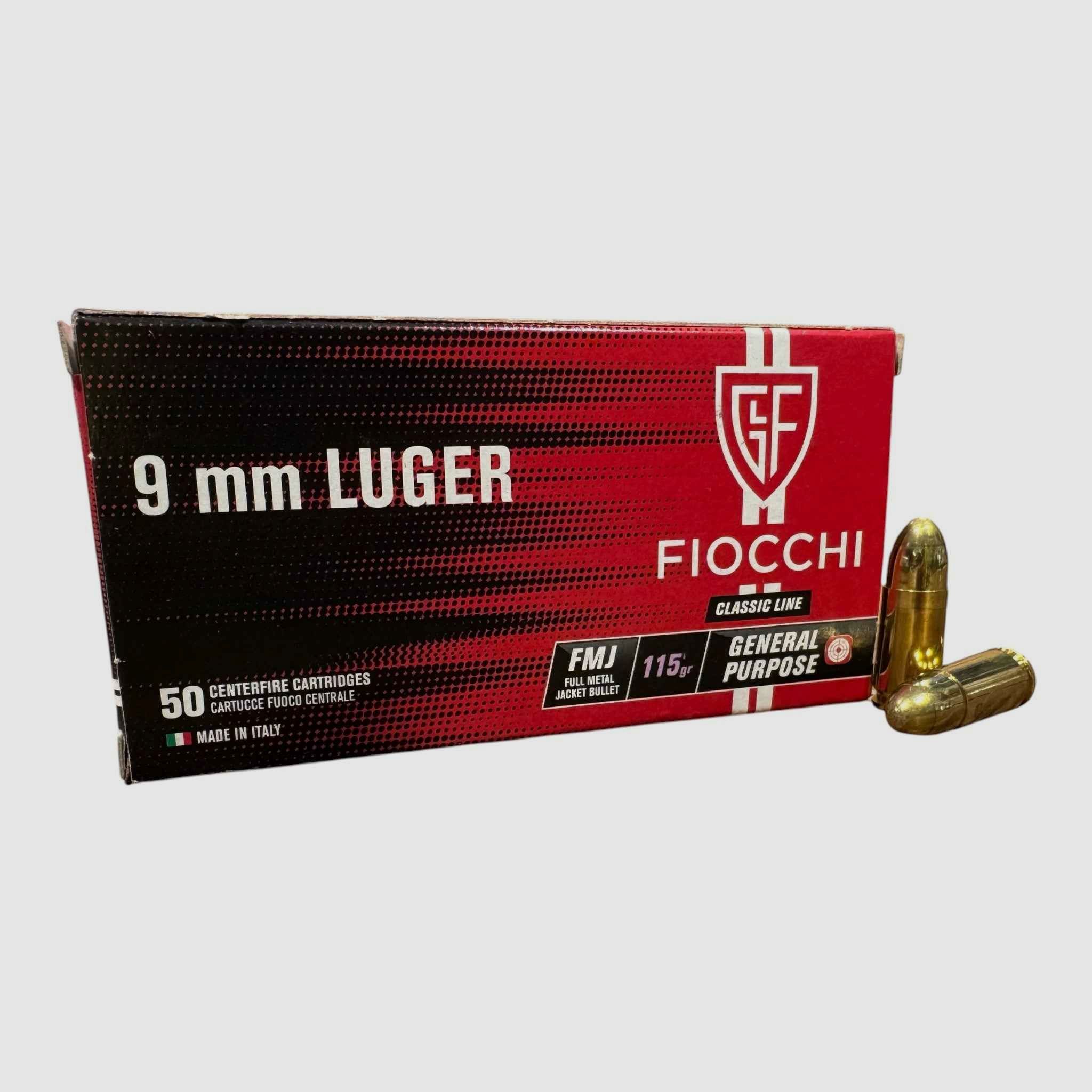 FIOCCHI MUNITION KAL.9x19 FMJ 115 GR.