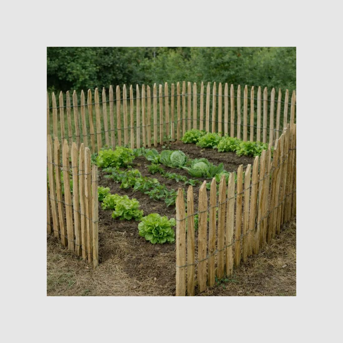 Chestnut Fence Certified PEFC - 10m x 1m - Spacing 6-7 cm, image 2 of 9