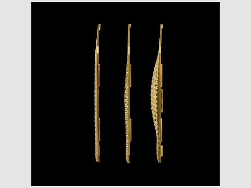 Laugo Arms Griffschalen Messing - Brass /Creator Gr. M -Snowflake