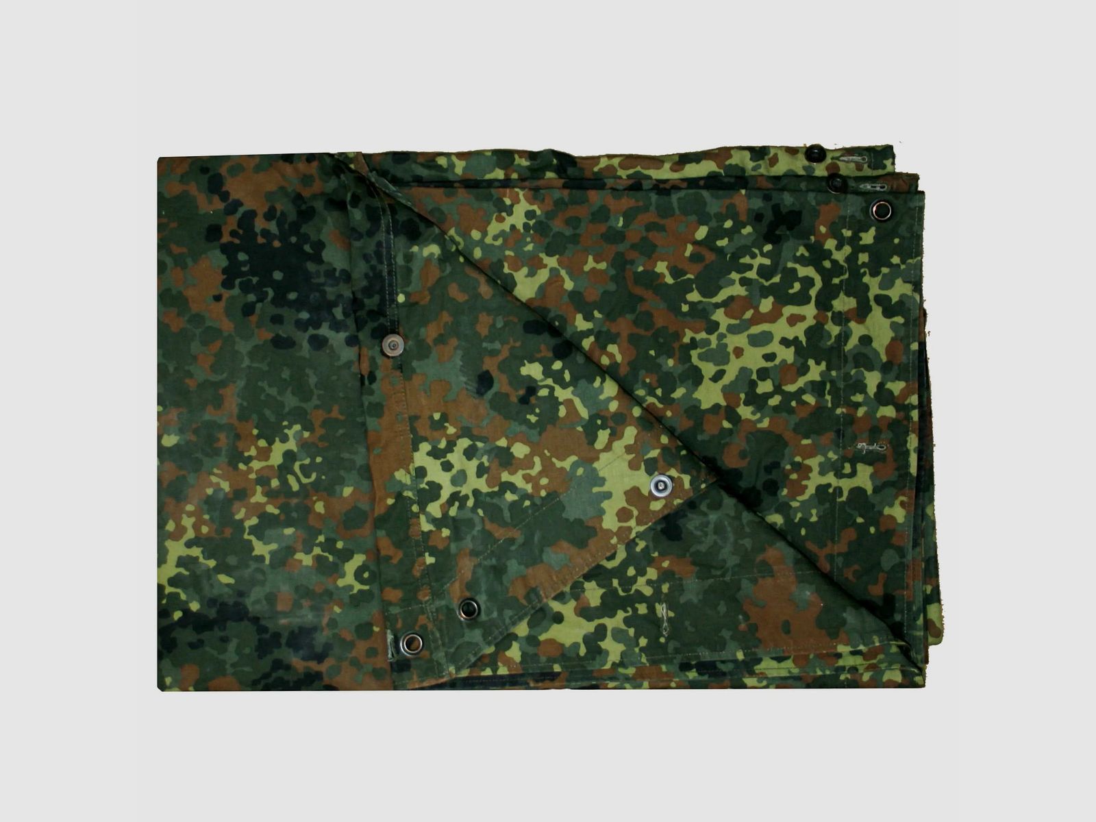 Bundeswehr Original BW Zeltbahn flecktarn gebraucht