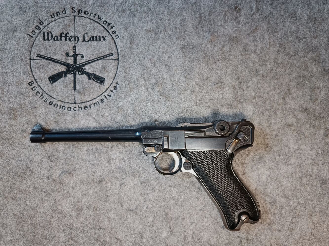 Mauser S/42 Luger P.08 1918 langer Lauf + Repro Holster Schaft