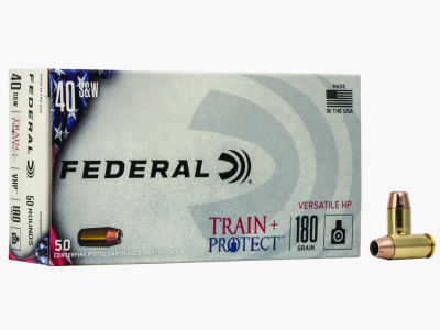 Federal Pistol Ammunition .40 S&W 11.7g Jacketed Hollow Point Train + Protect