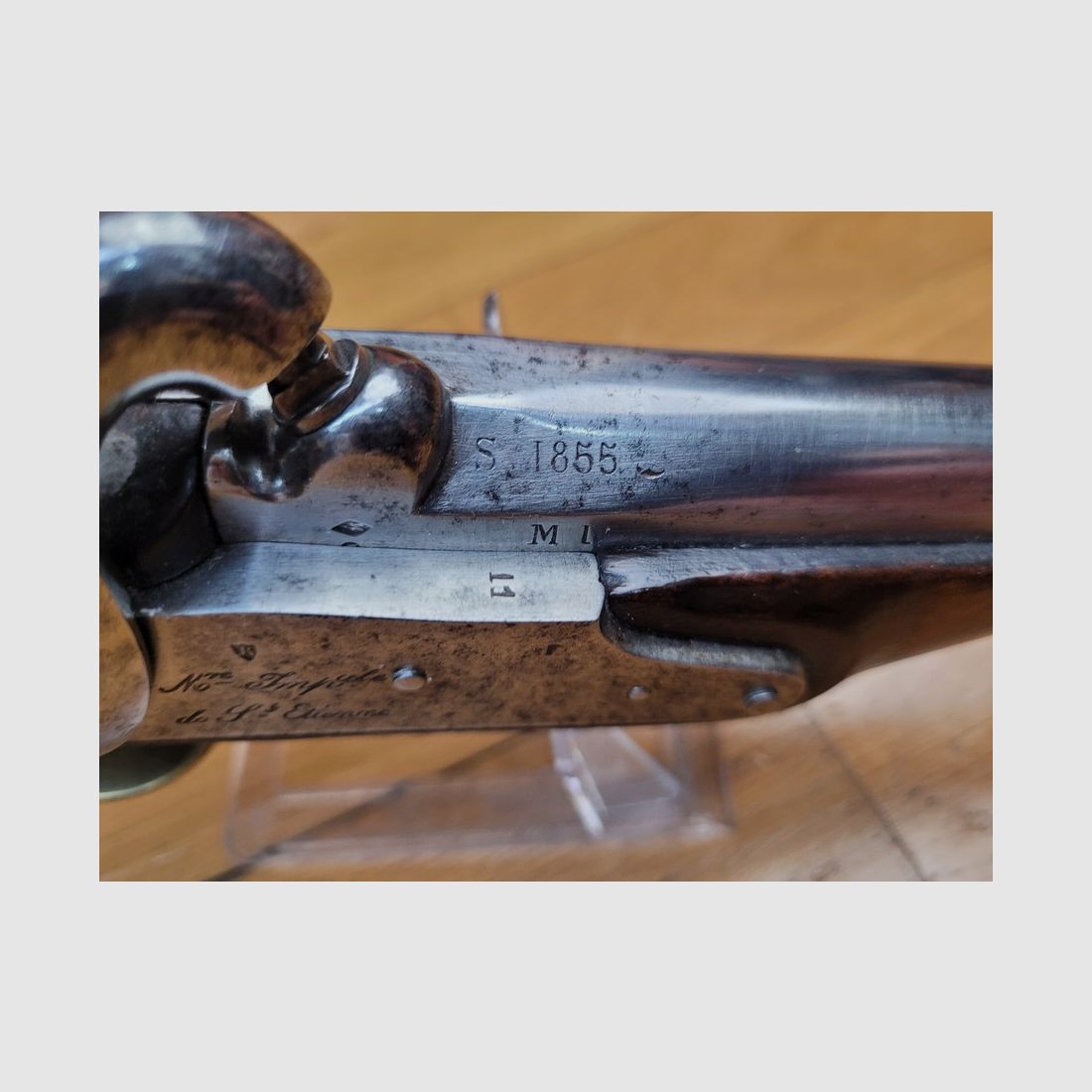 Muy bonito pistola francesa Modelo 1822 TBIS – construido nuevo bajo el Segundo Imperio – M.I St Étienne – abril de 1855 – Mono-número – Estado raro para un ejemplar muy bonito – TBE+, imagen 1 de 25
