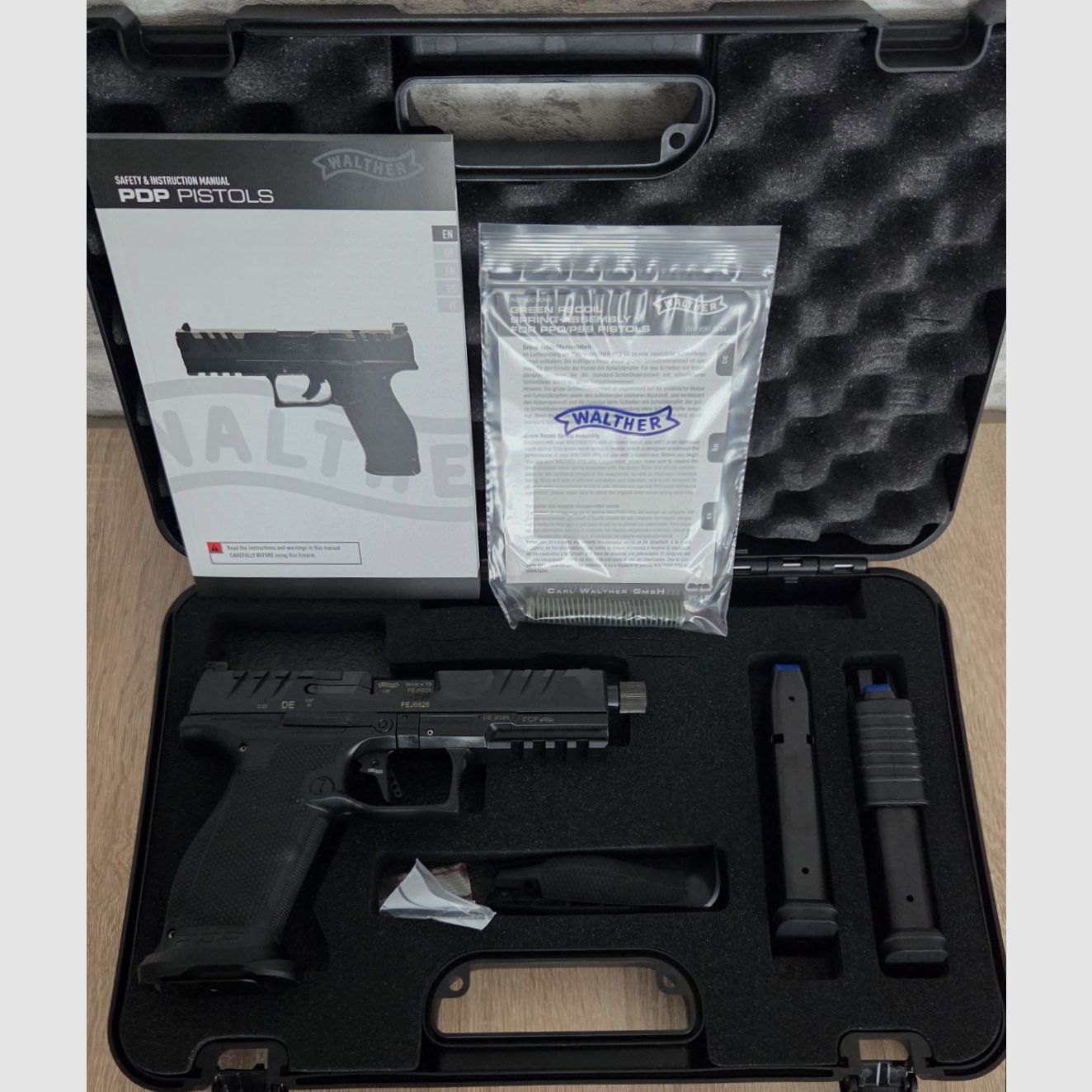 Walther PDP Full Size 5.1” OR Pro SD 9mm Luger pistol