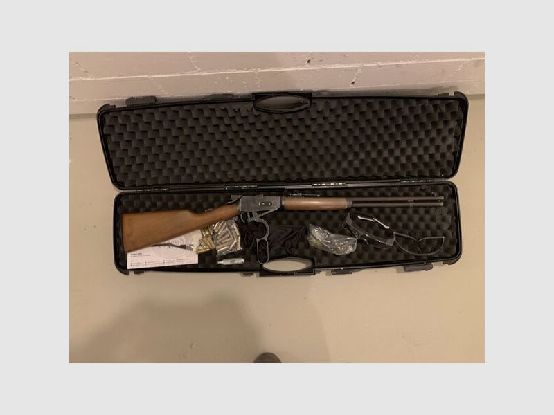 Umarex Bundle - Legends Cowboy Rifle 6mm Diabolo Antik Finish Koffer Extra Hülsen