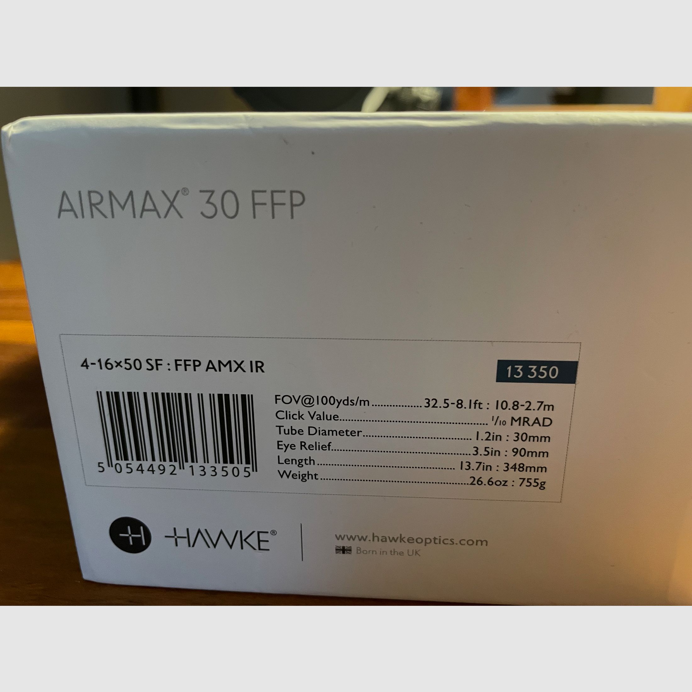 Zielfernrohr HAWKE Airmax 30 FFP 4-16x50 SF : AMX IR