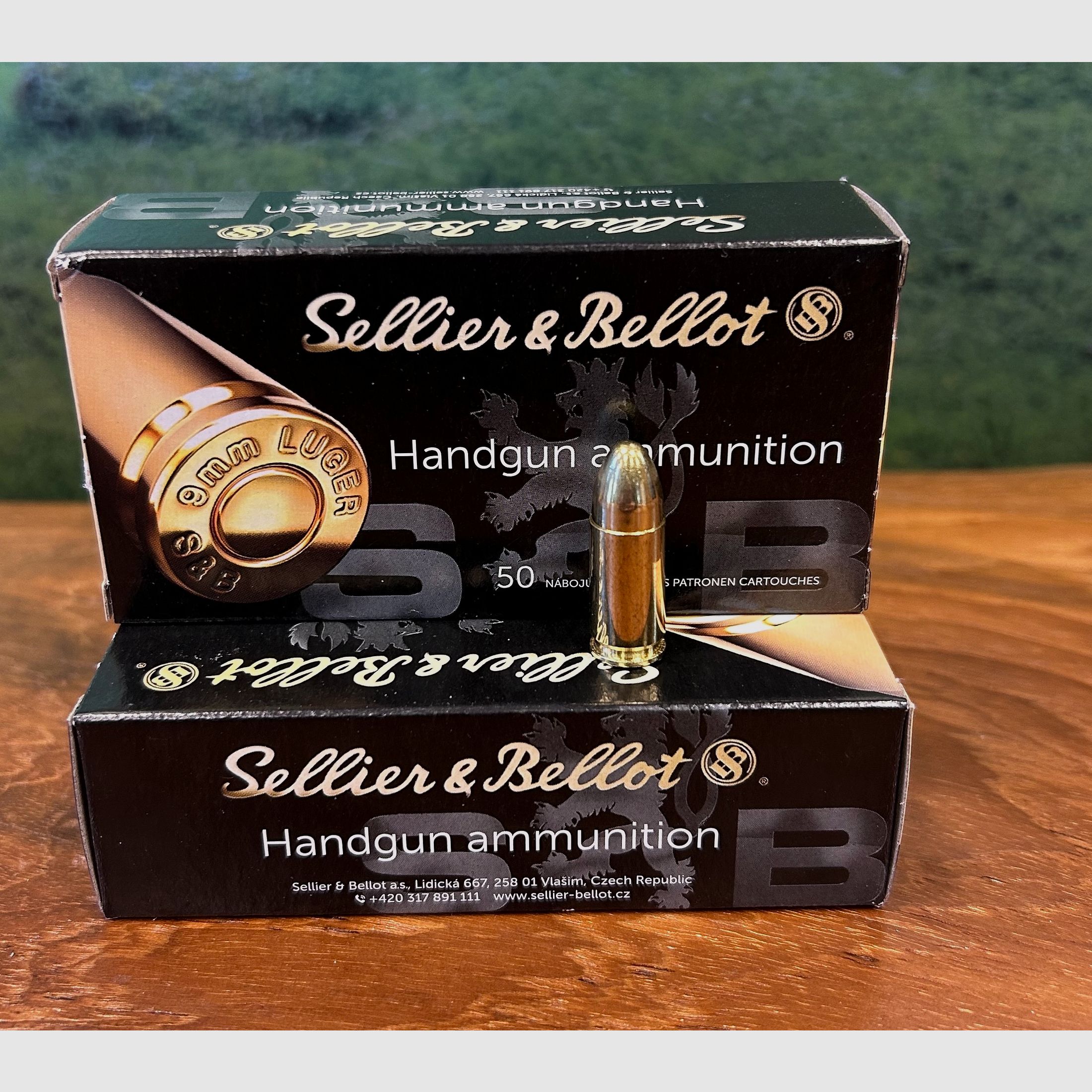 Sellier & Bellot 9 mm Luger Vollmantel 8,0g/124grs.