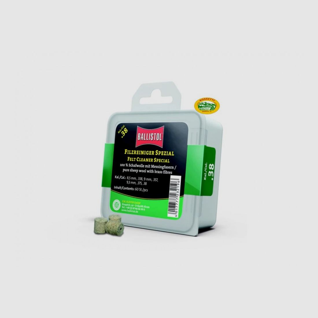 BALLISTOL Filzstücke special Kal. 9 - 38 - 8,5 Packung 60