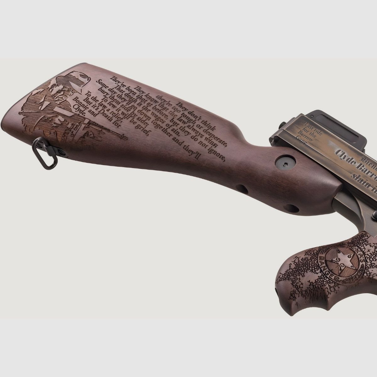 Thompson 1927A1 Custom 18'' - Bonnie And Clyde - T150DC6, imagen 5 de 19