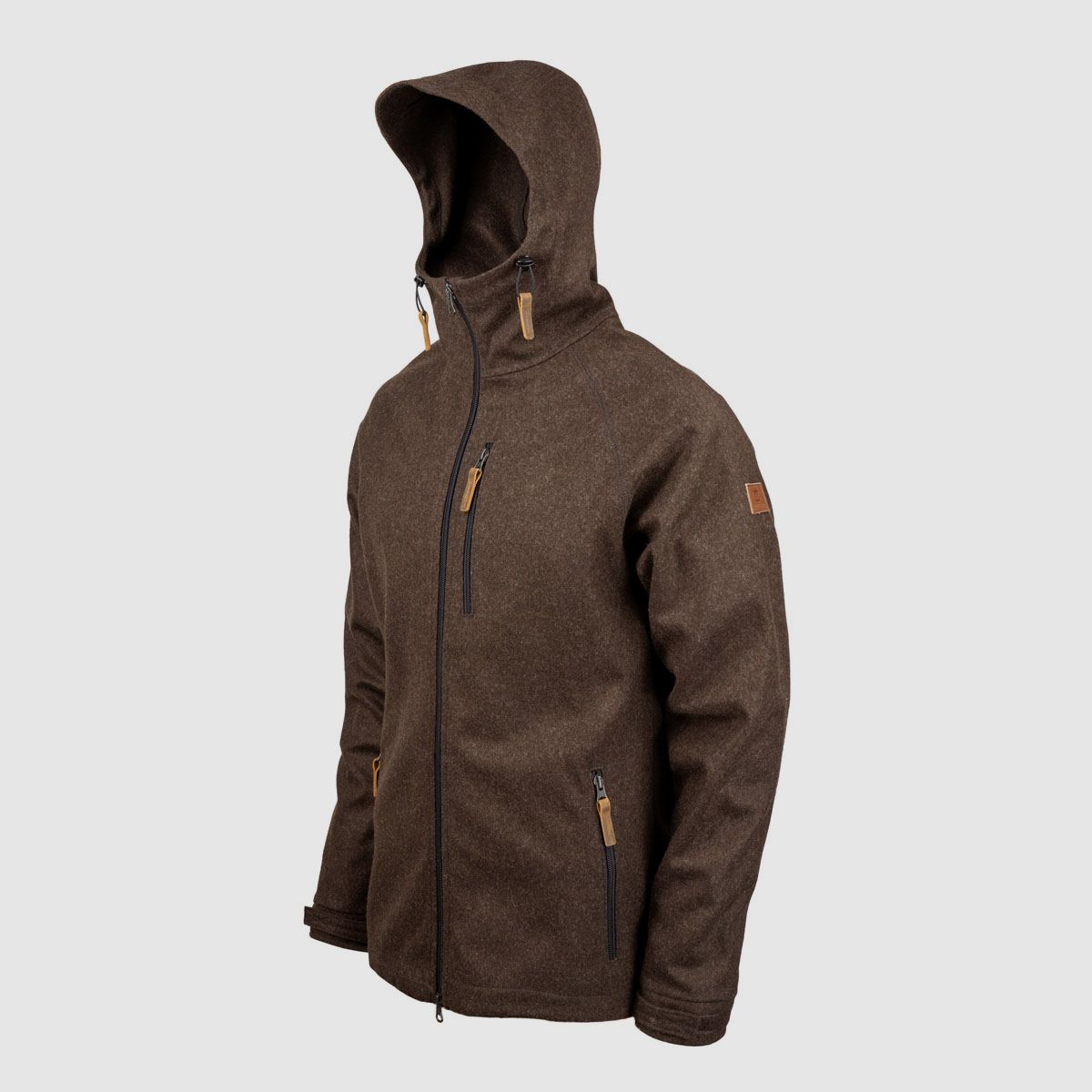 Herrenjacke "Kapuzenraudi", Braun