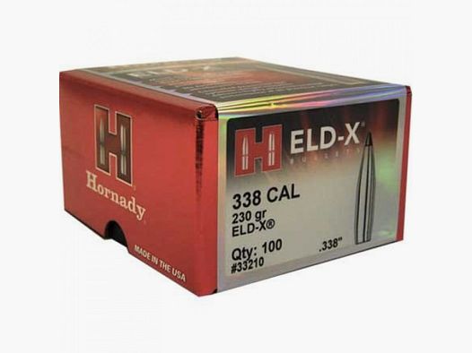 .338 Proiettili Hornady ELD-X 230 gr VE100