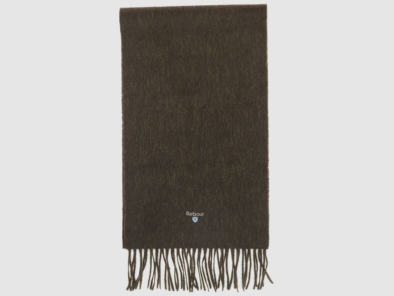 Barbour Plain Szalik z Wełny Jagnięcej Seaweed