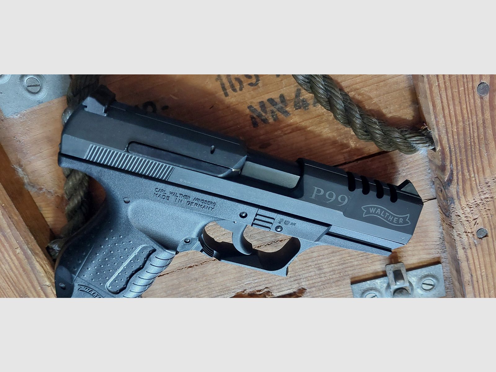 Walther P99 "Commando" 9 mm (PTB 762) blank gun no Reck Glock HW94 Colt