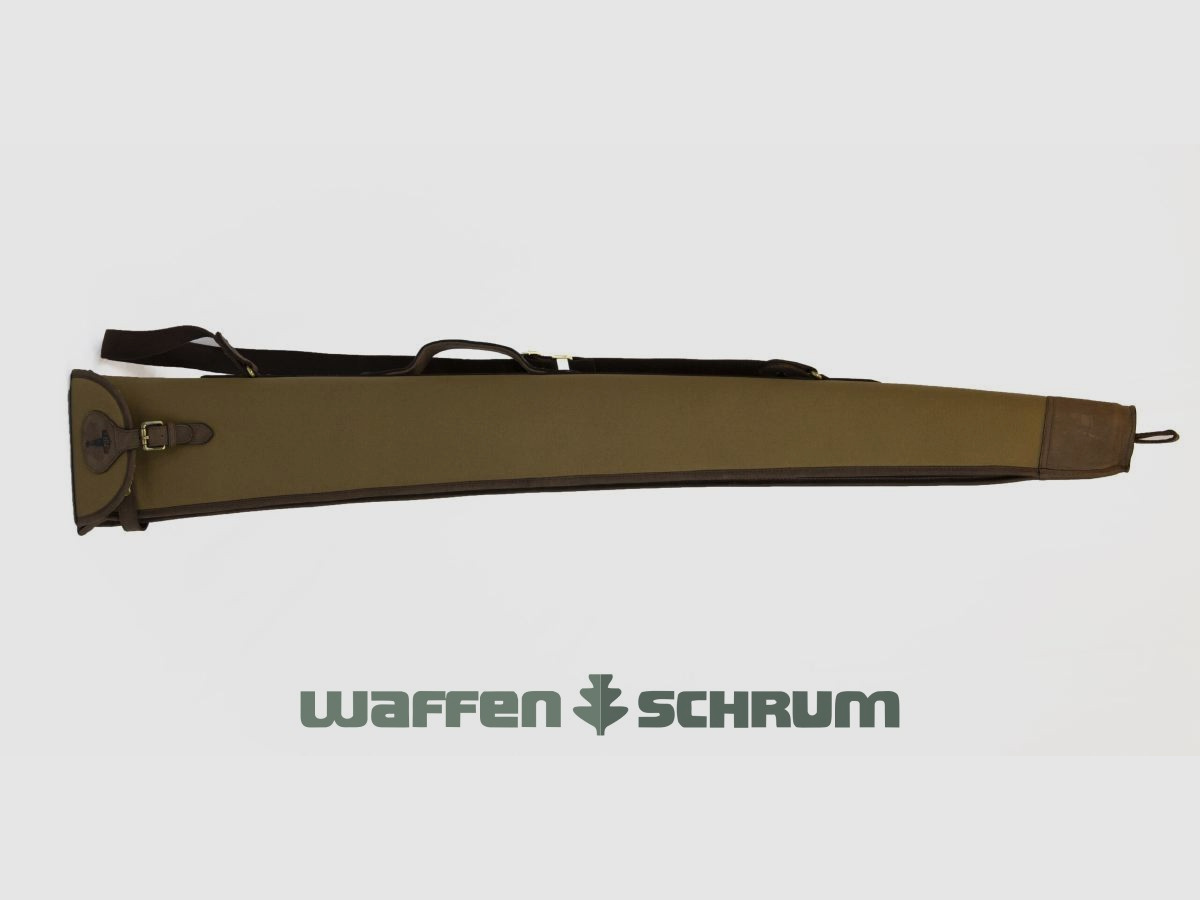 Mjoelner Étui de Chasse pour Fusil Valhalla 134cm - Sable/Marron Doublure en Peau d'Agneau