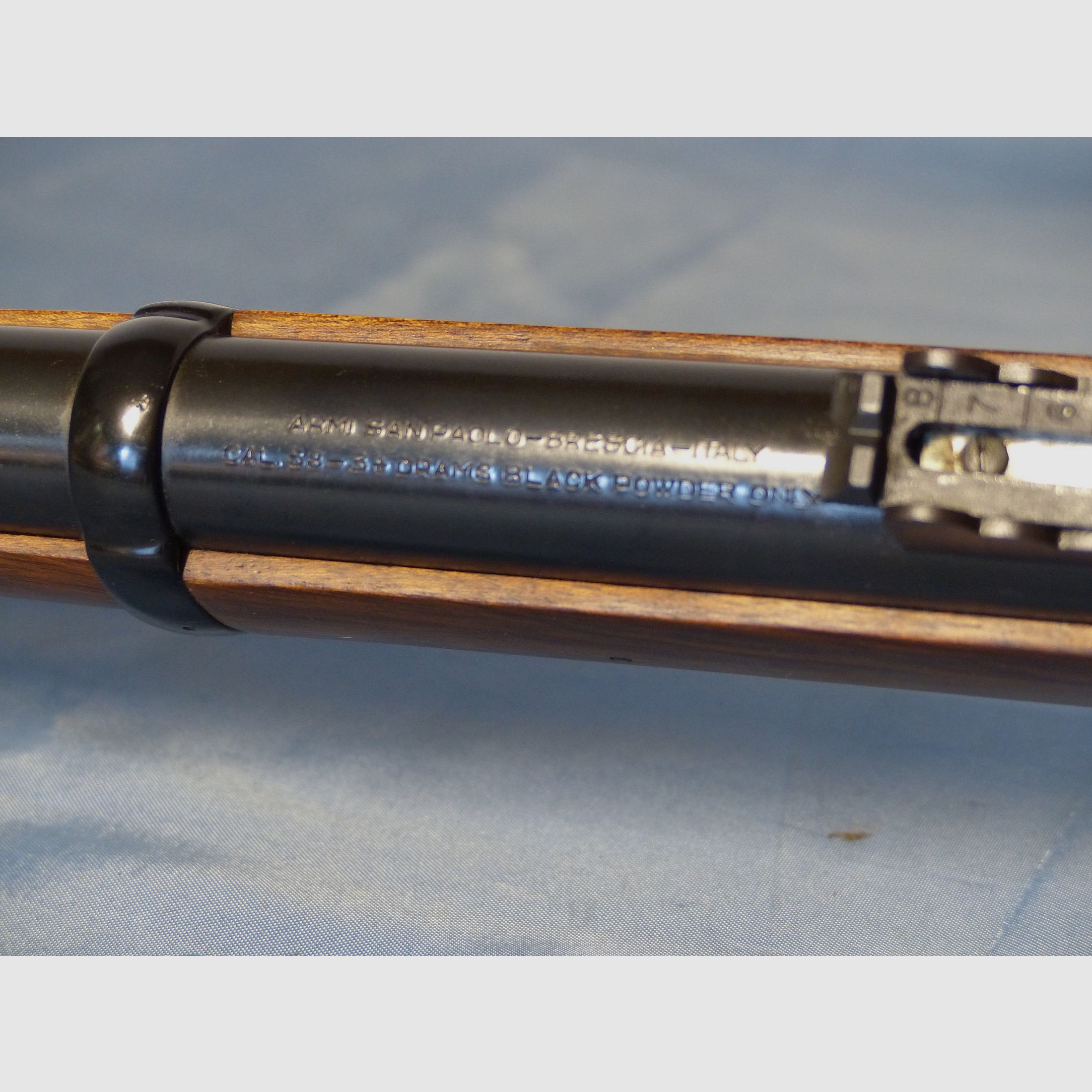 Vorderlader Perkussion Enfield Gewehr 1853 3 Band Büchse Armi San Paolo Brescia Italien Cal. .58 vintage
