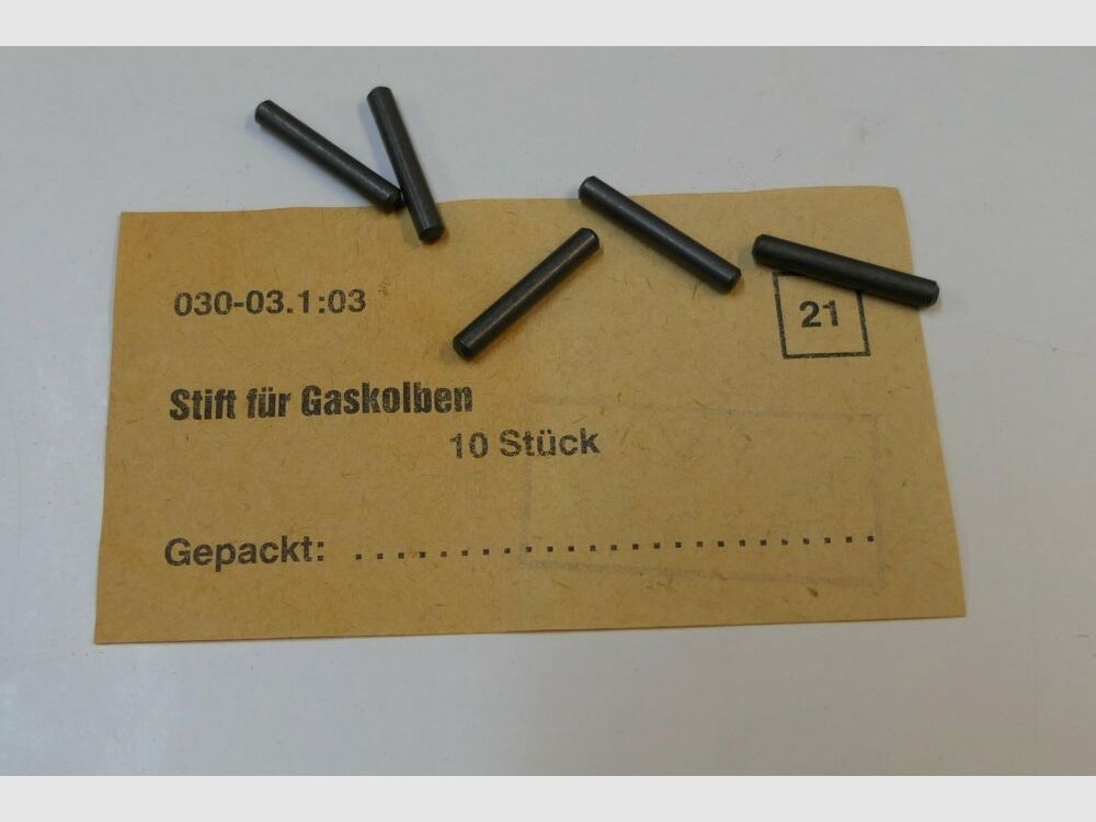 DDR VEB Geräte-& Werkzeugbau Wiesa orginal DDR NVA AK 47 Sicherungsstift für Gaskolben [ 21 ] unbenutzt, neu für AK47, 7,62x39