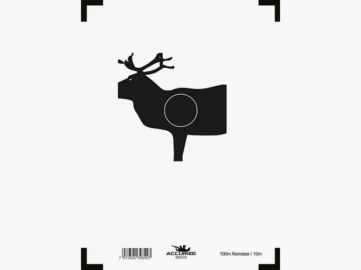Zielscheibe für Accurize Shooting System – Rentier