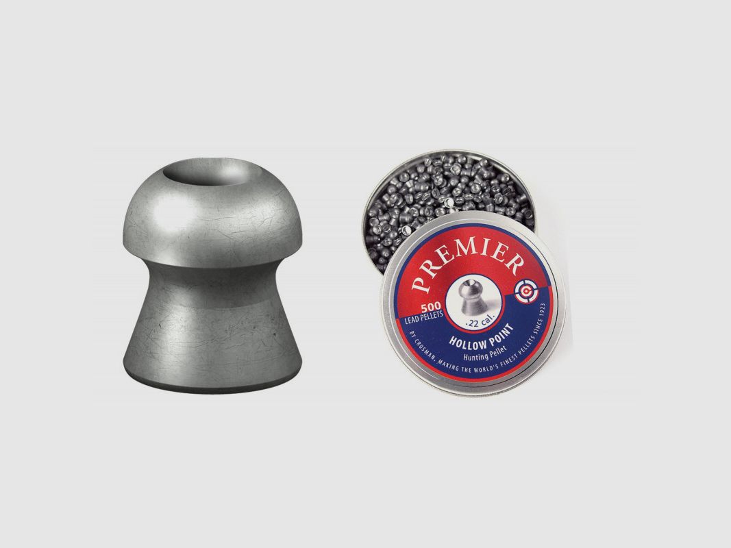 BOITE DE 500 PLOMBS CROSMAN HOLLOW POINT CAL .5.5 14.3G PREMIER, image 2 sur 4