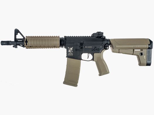 AR15 CQB-R BRAVO Delta Armory Tan/Schwarz S-AEG Airsoft Gewehr Frei ab 18 Jahren