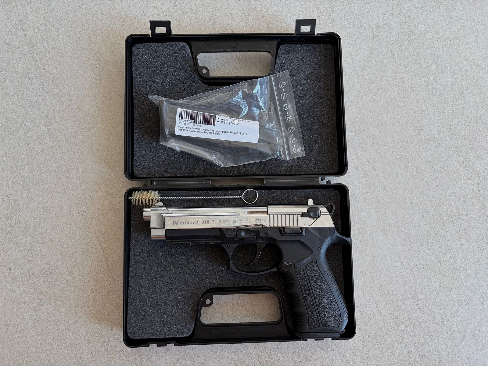 Zoraki 918-P Chrome | New | OVP | 9 mm P.A.K. | PTB 1072