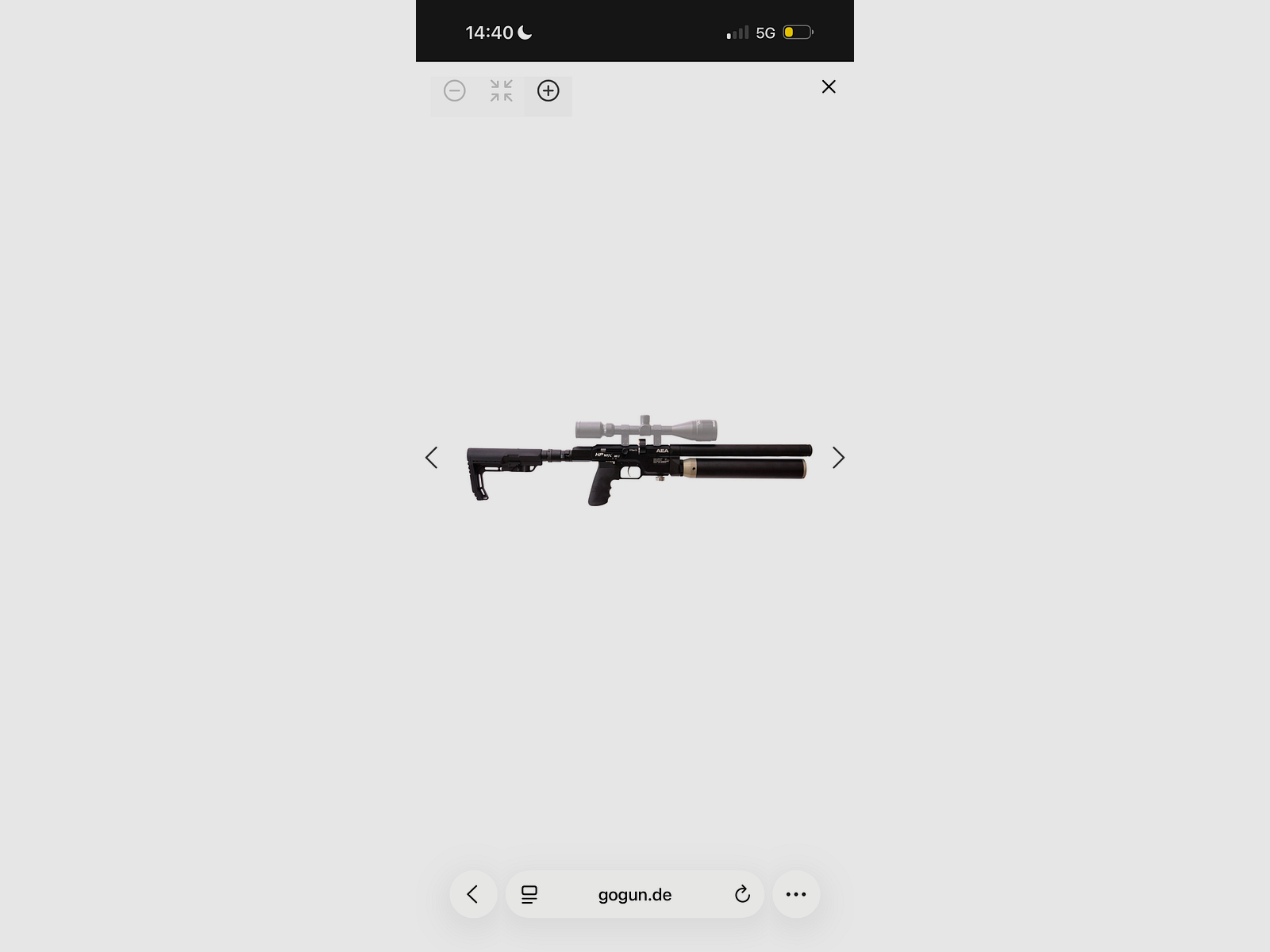 AEA Airgun HPMAX MK2 (9mm / .35) – NUOVISSIMO + HPMax Pump-Action Kit + serbatoio d'aria aggiuntivo!