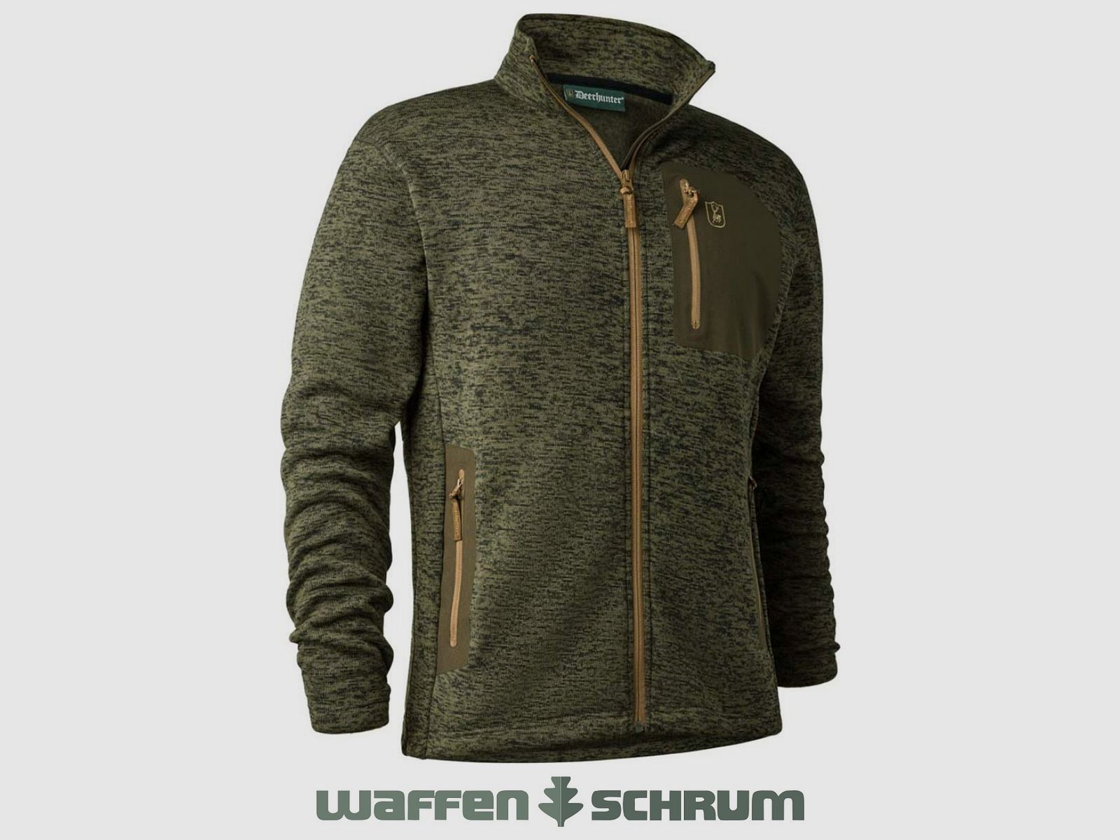 Deerhunter Fleece Jacket Sarek Olive Night Melange