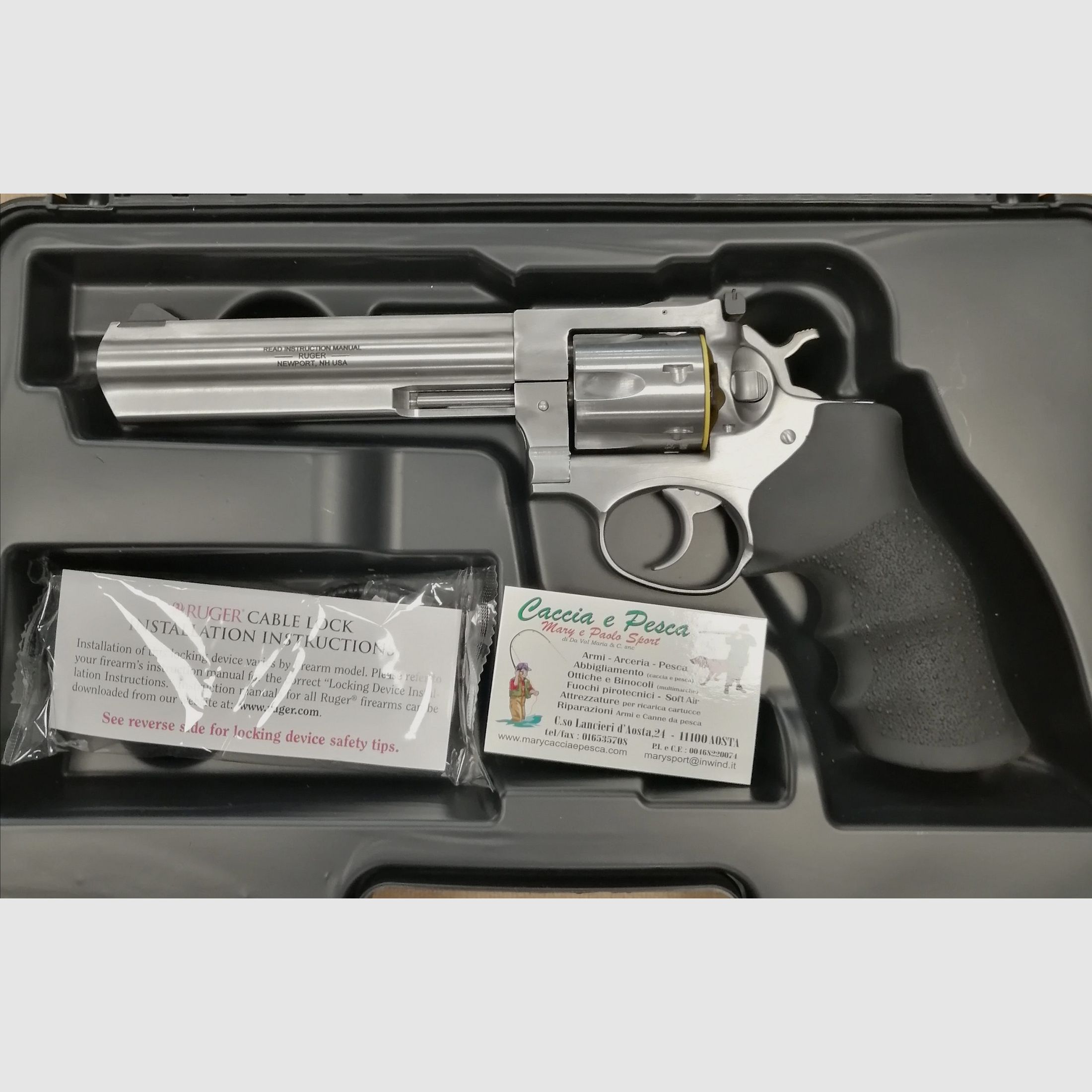 Revolver Ruger GP100 6″ SS, image 1 of 2