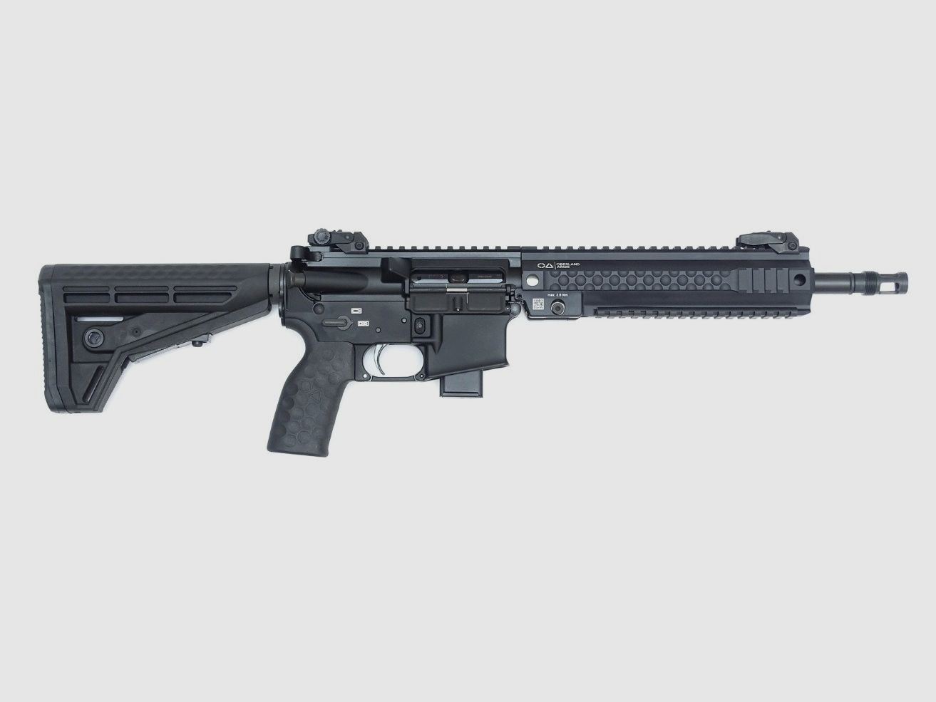 OA-15 PR M9 CORTO, cañón pesado de 12", guardamanos OA MSR de 9,5", seguro a ambos lados, culata OA M4-PR-M9-S