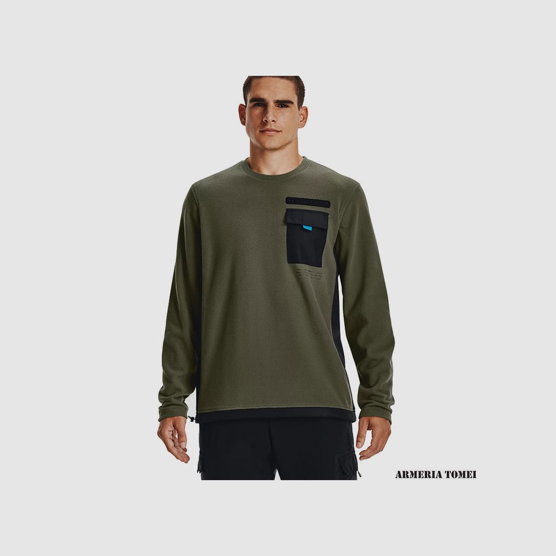 UNDER ARMOUR – MEN – COLDGEAR® INFRARED UTILITY Shirt Marine OD Green / Black – 390, image 3 of 4