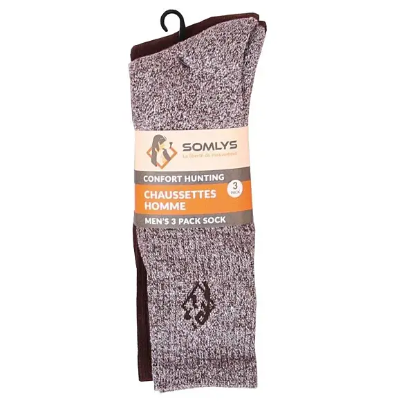 Pack Three Pairs of Somlys 060 Comfort Hunting Socks, image 3 of 4