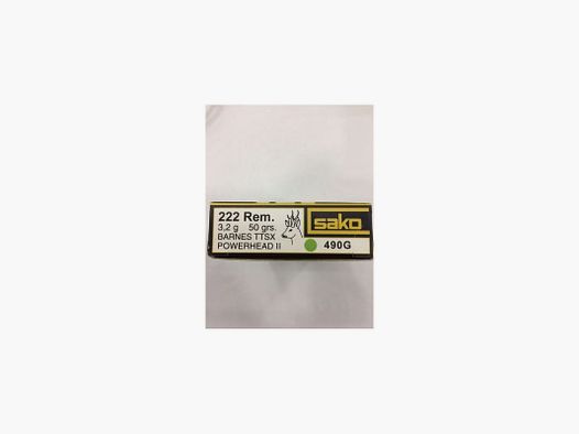 SAKO PATRONEN C 222 REM 50 GR