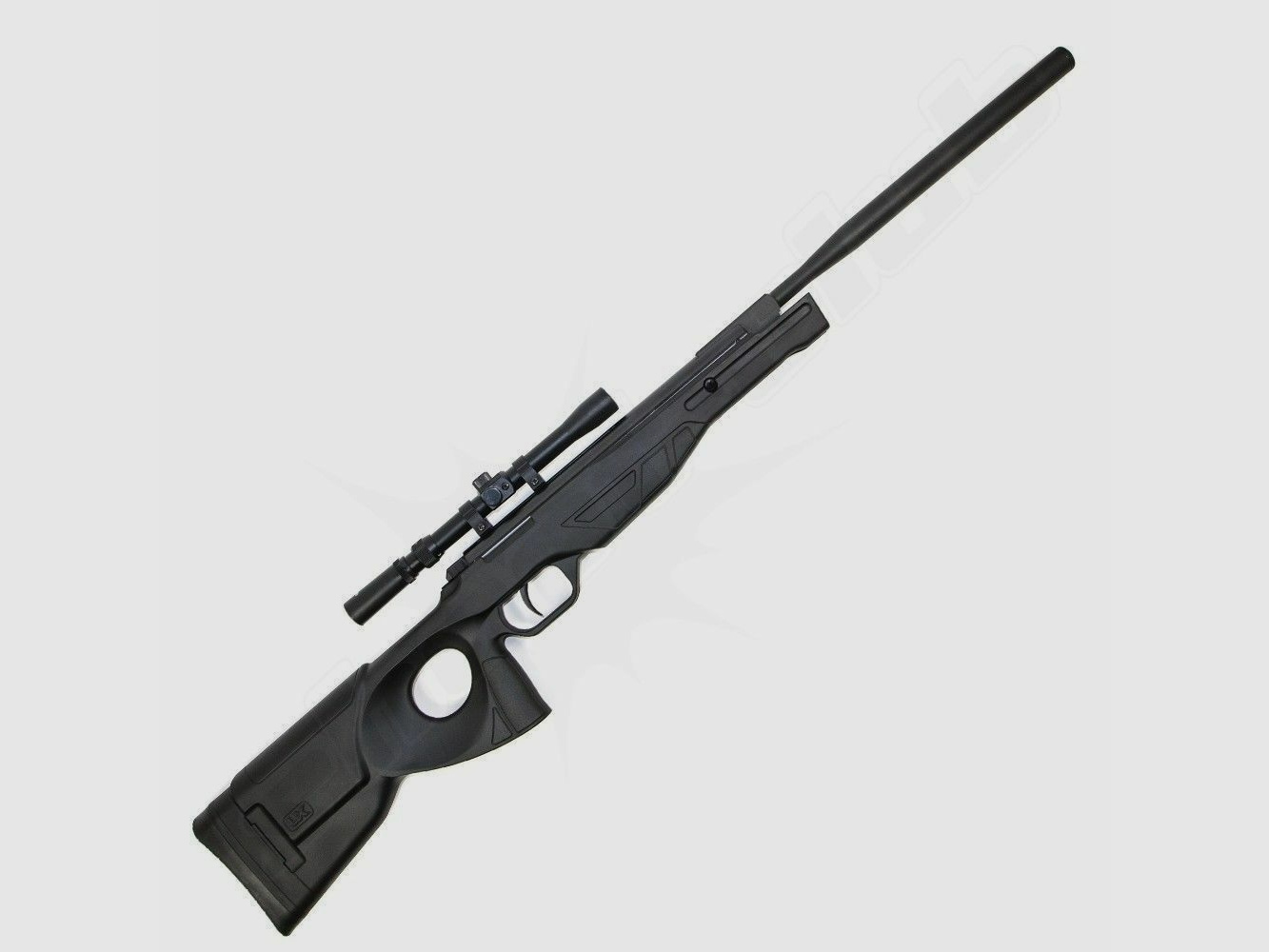 UX Patrol Luftgewehr mit ZF 4,5mm Diabolos schwarz
