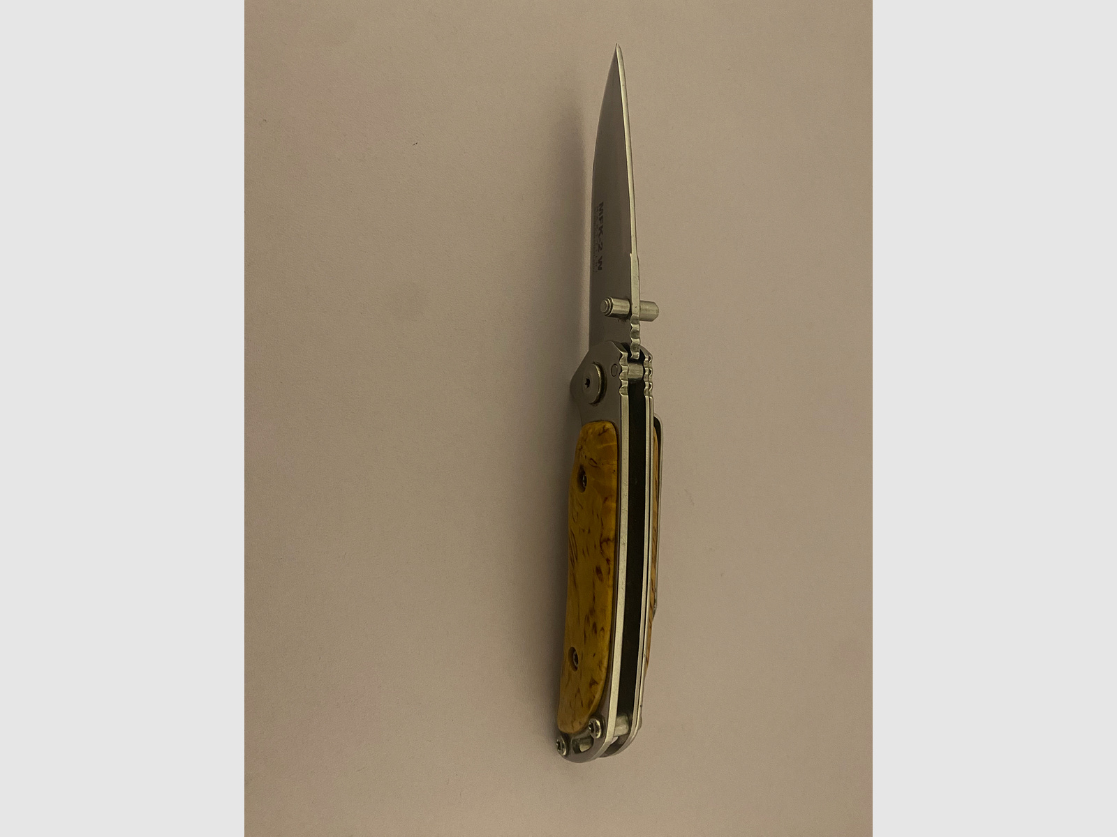 Einhandmesser Marttiini MFK-2 W Stainless Steel 420C, gebraucht 