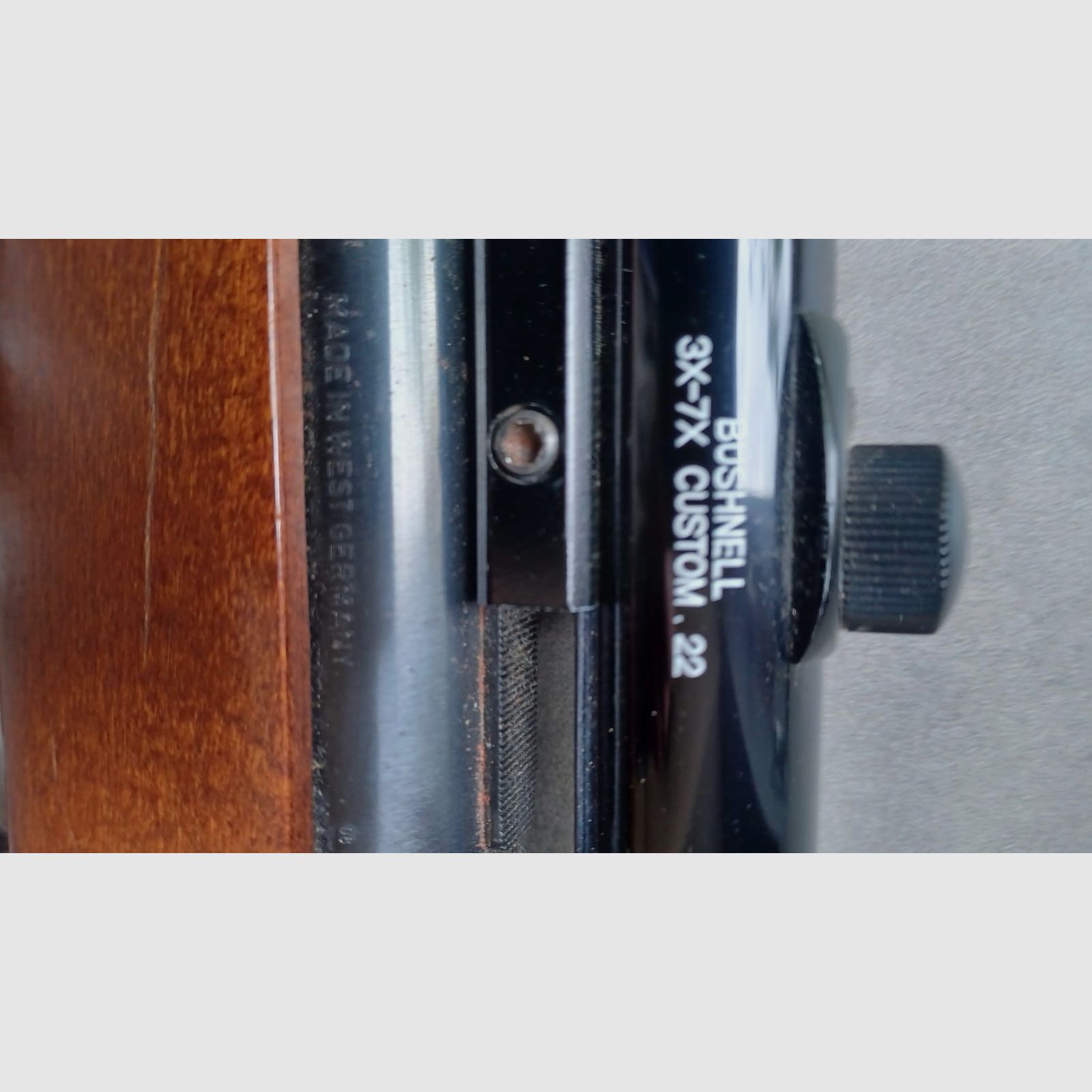 DIANA fucile ad aria compressa modello 35, anno 08/1982, cannocchiale Bushnell 3X-7X Custom.22