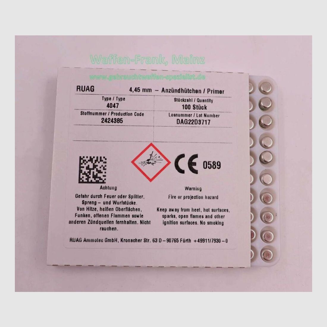 RWS (WZd.Fa.Rottweil) Small Pistol Magnum #4047