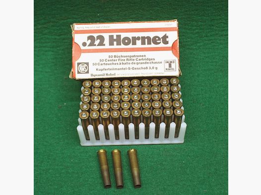 RWS bossoli .22 Hornet, usati