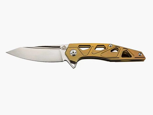 PUMA TEC Einhandmesser, Bronzefinish, mit Clip