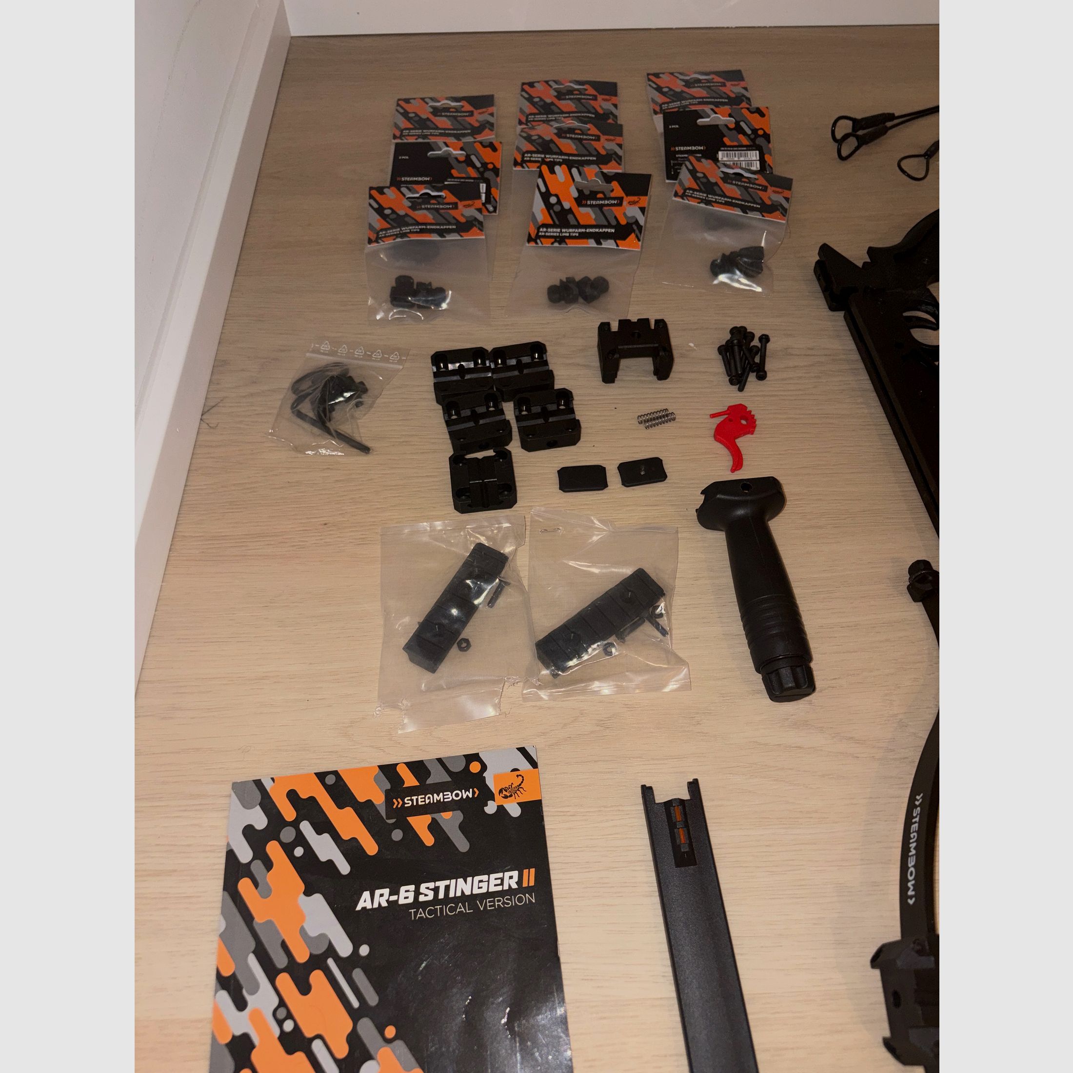 Steambow AR-6 Stinger II Tactical Complete Set | over 260 arrows | PRO Throwing Arm | like new