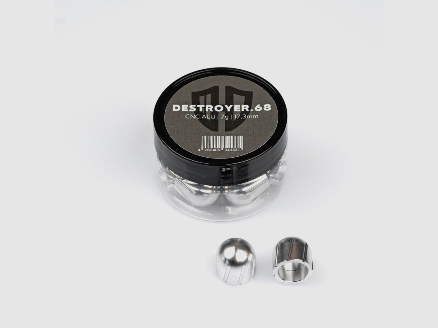 12x DESTROYER.68 | CNC ALU | 7g | 17,3mm | drei Farben | Cal.68 | for HDR68, HDS68, Milsig, AEA Zeus Cal.68