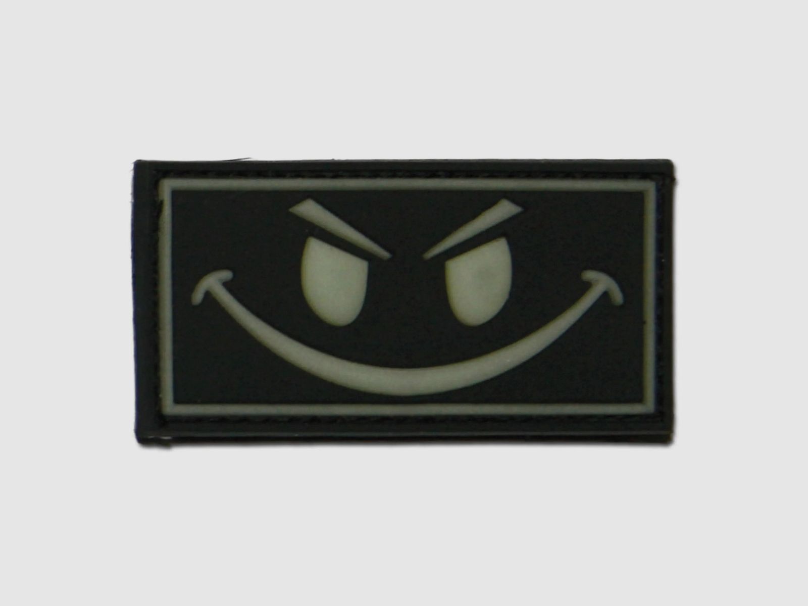 Jackets To Go 3D-Patch Evil Smiley nachleuchtend invers