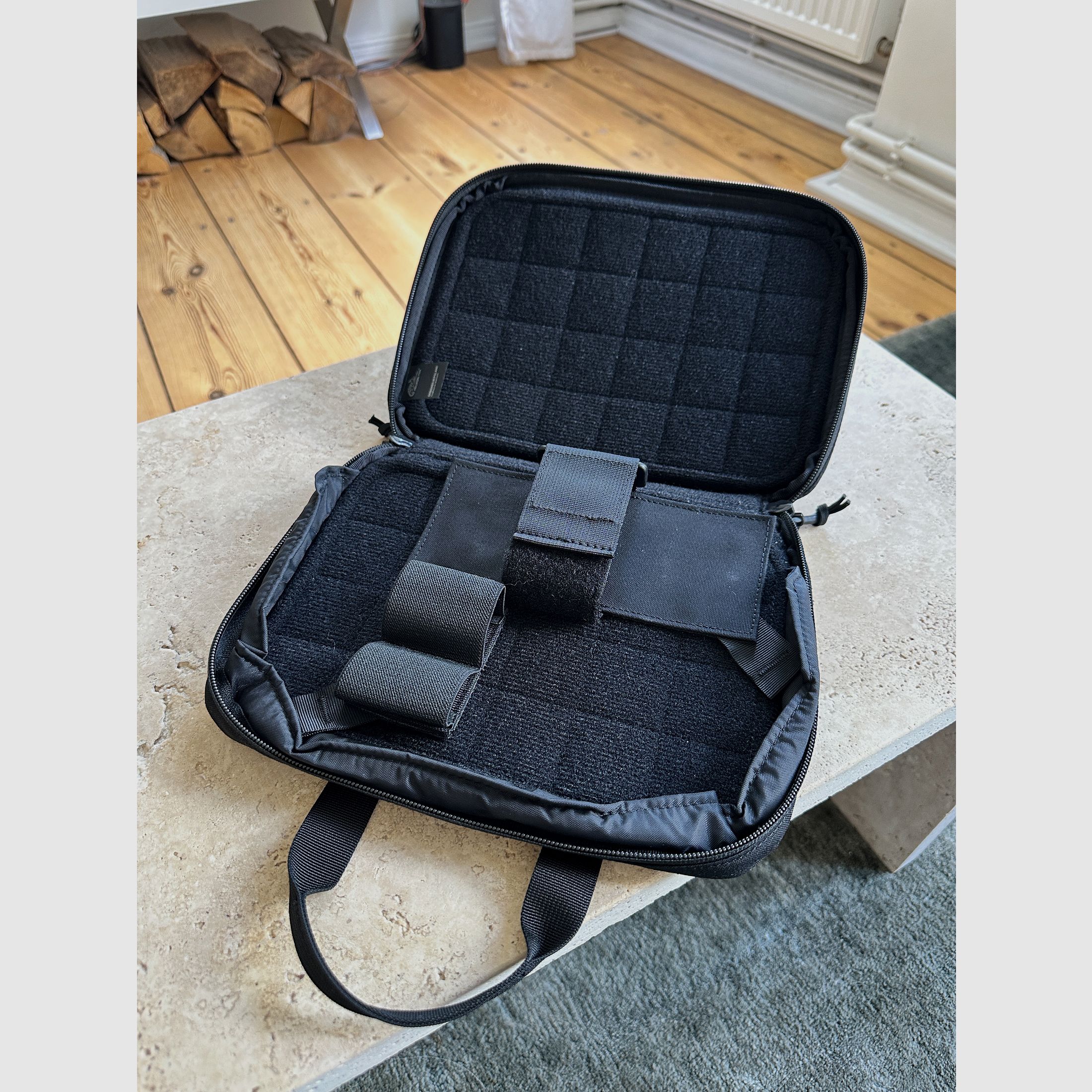 WALTHER PDP F-SERIES 3,5" MIT TERRA B GÜRTEL, BLACK TRIDENT HOLSTER UND HELIKON TEX TASCHE