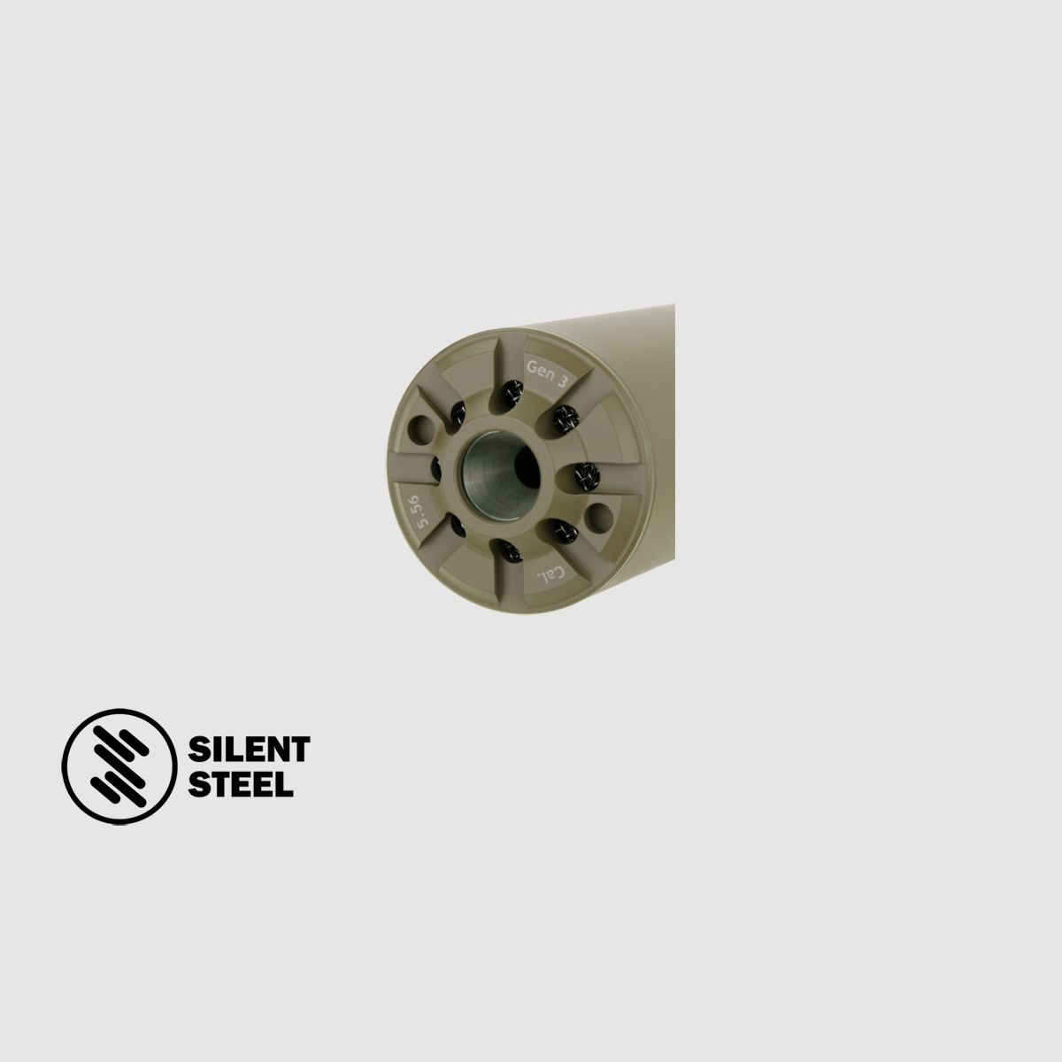 SILENT STEEL Compact Flow Streamer QDB 5.56 FDE, afbeelding 2 van 3