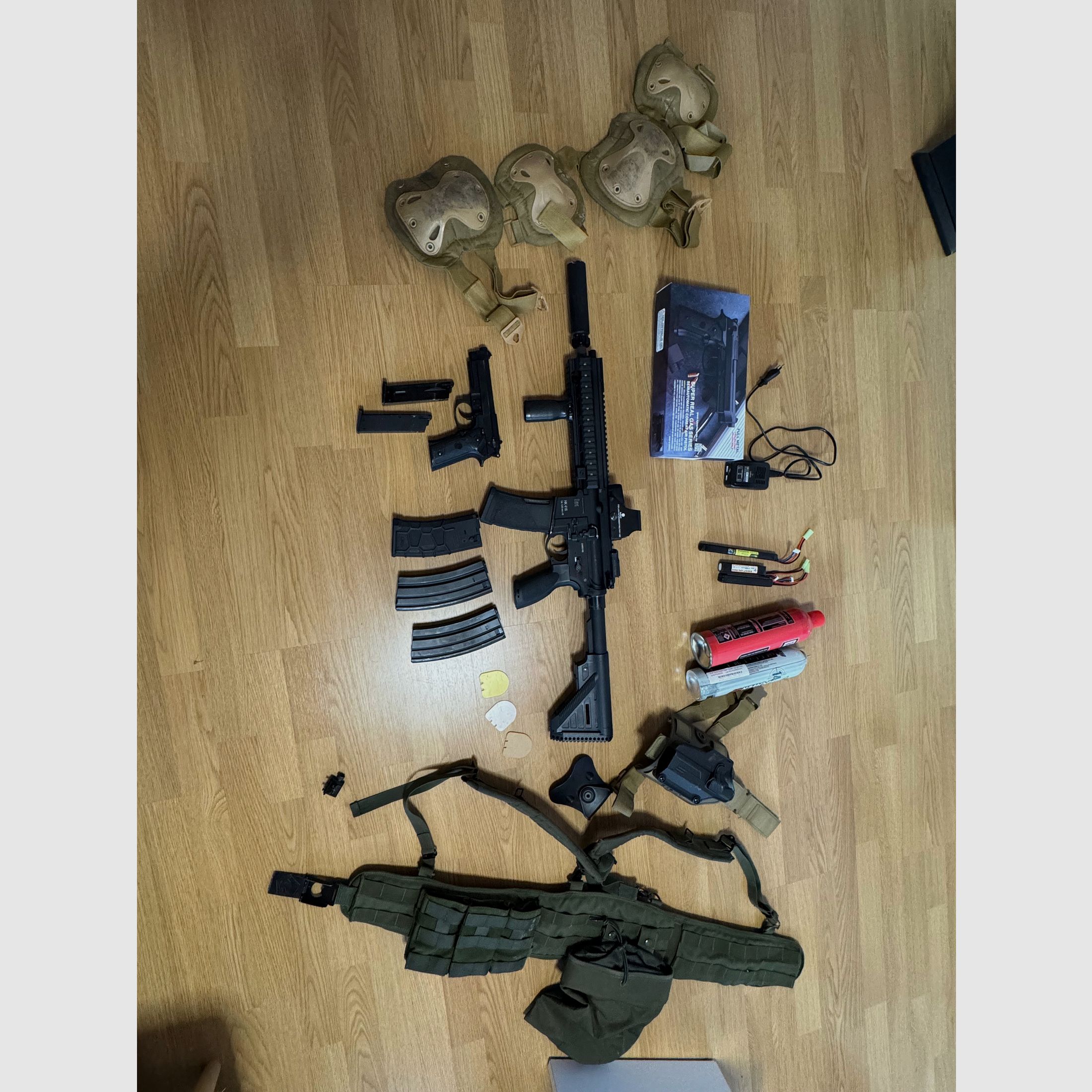 HK416 S-AEG FULLL METALL Umarex & Beretta M9 Greengas Full Metall 
