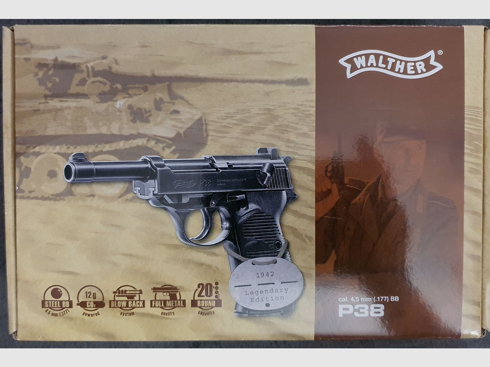 Umarex CO2 - Walther P 38 Komplettset in OVP