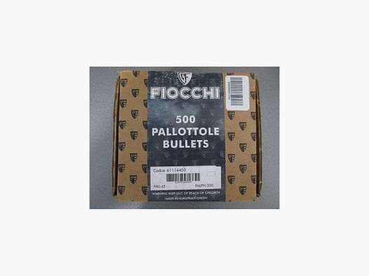 FIOCCHI PALLE BLIND CAL 45 200GR