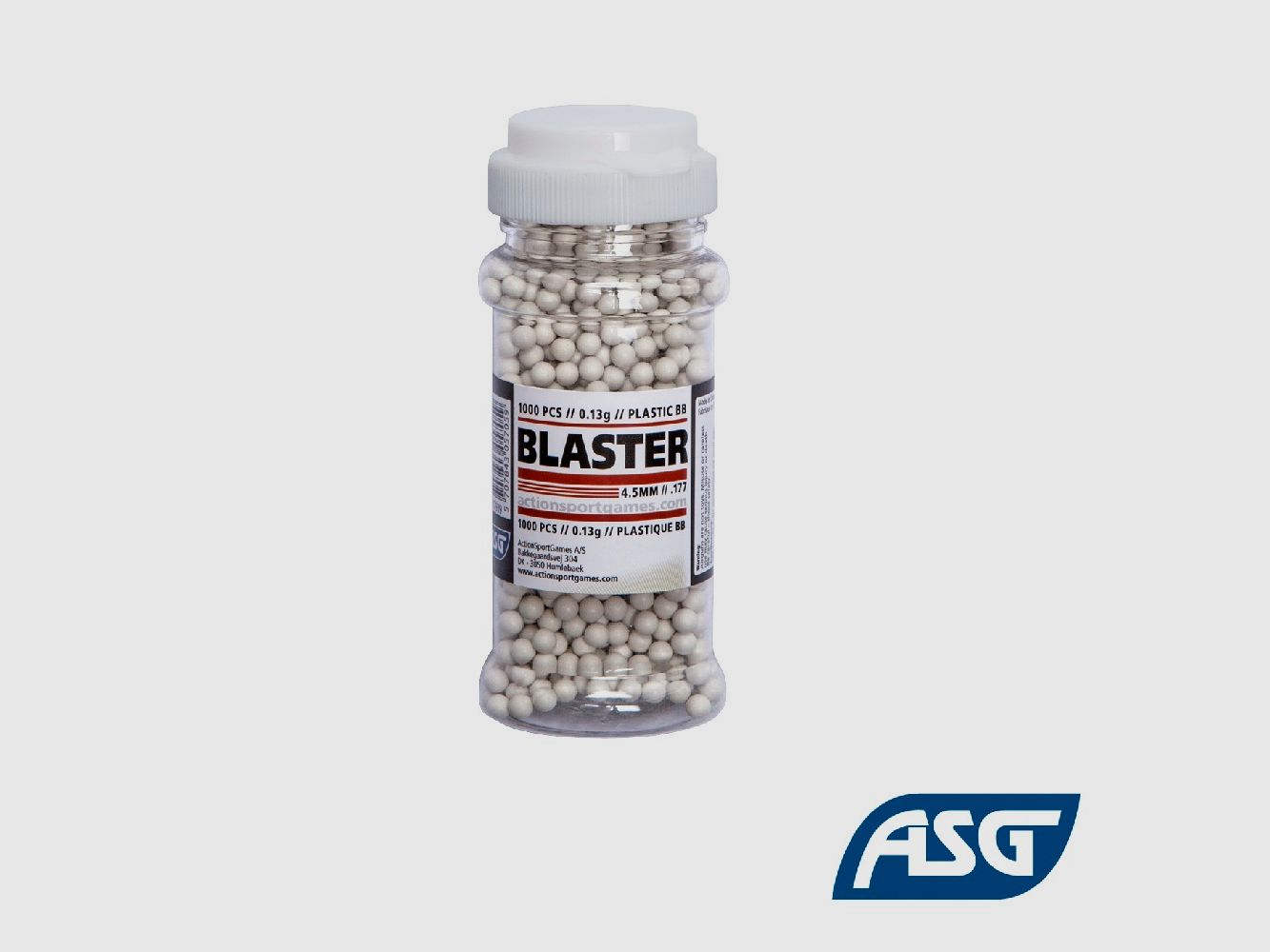 Kulki plastikowe kal. 4,5mm – 0,13g – 1000szt.
